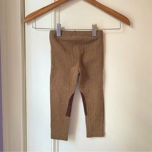 Polo Ralph Lauren Brown Knee Patch Leggings